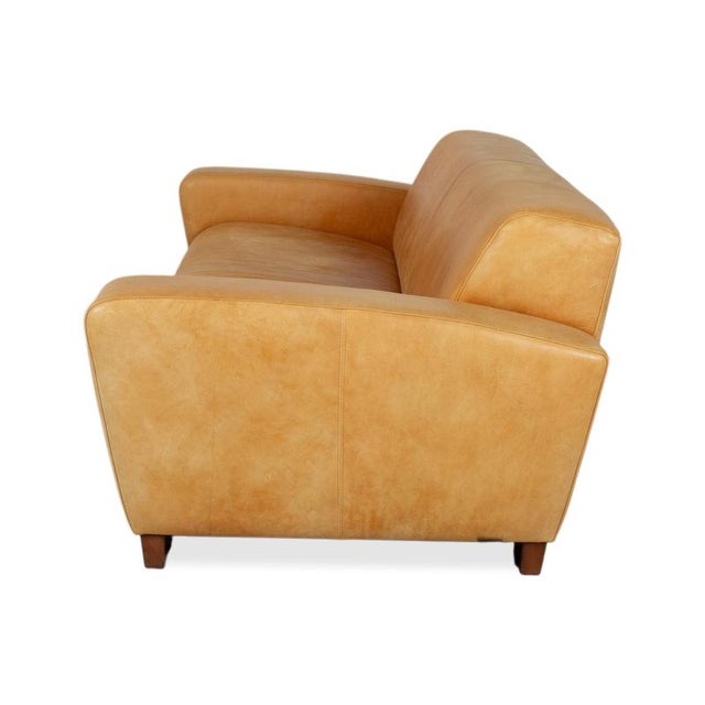 Cognac Leather 3-Seater Sofa from Machalke For Sale - Image 13 of 14