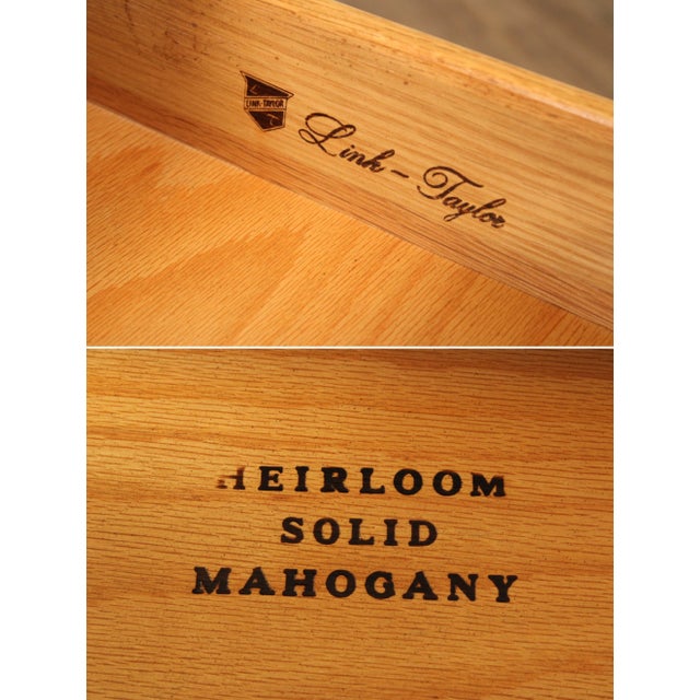 Late 20th Century Link Taylor Heirloom Vintage Pembroke Federal Style Side Table For Sale - Image 5 of 12