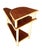 Wood 1950s Restored Mid-Century 3-Tier Wedge Side Lamp Table W/ Mahogany Tops For Sale - Image 7 of 10