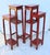 Chinese Red Lacquer Tall Plant Tables - A Pair of 2 For Sale - Image 16 of 17