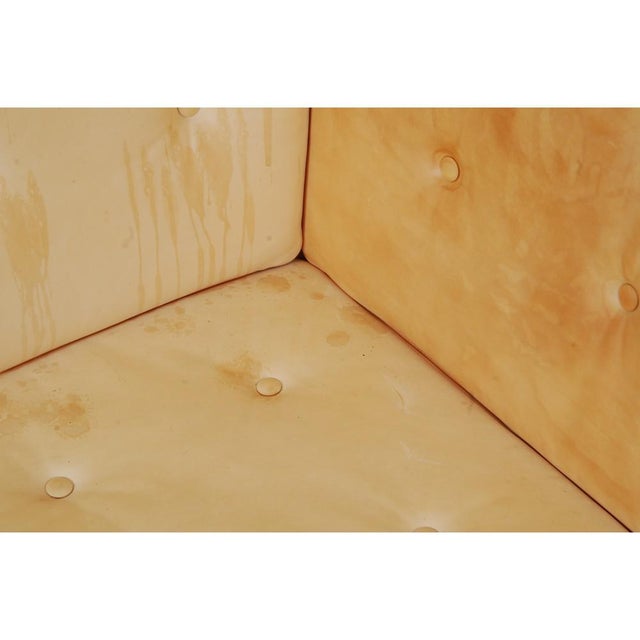 Spoke-Back Sofa in Natural Leather by Børge Mogensen, 1980s For Sale - Image 15 of 18