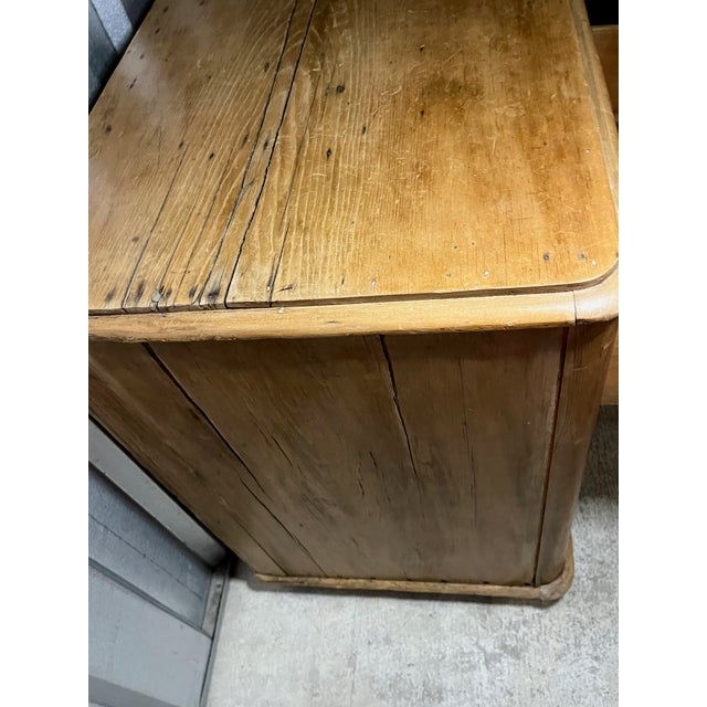 English Mid 19th Century Antique English Pine Chest For Sale - Image 3 of 10