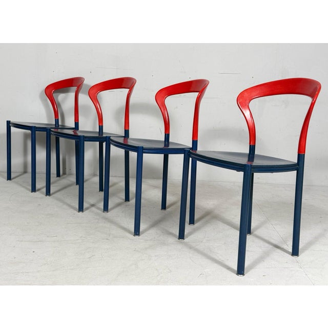 Lotus Chairs by Hartmut Lohmeyer for Kusch&Co., Germany, 1980s, Set of 4 For Sale - Image 6 of 17