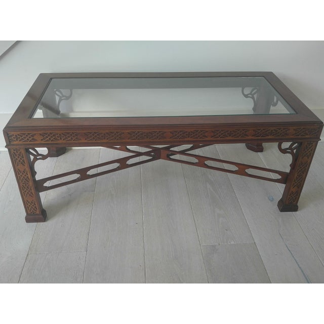 Thomasville Blind Fretwork Coffee Table Chairish