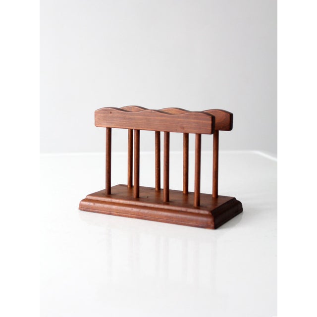 Mid 20th Century Mid-Century Modern Wood Napkin Holder For Sale - Image 12 of 12