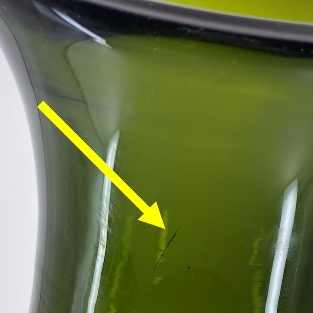 Arte Murano Icet Tall 12¾” Statement Vase (Vintage 1960s, Venezuela) Mid-Century Modern Art Glass For Sale - Image 15 of 18
