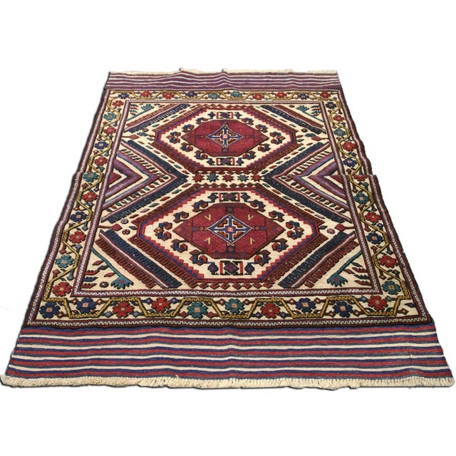 1980s Afghan Balouch Rug For Sale In Los Angeles - Image 6 of 7