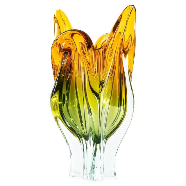 Vintage Glass Decorative Vase, Italy, Late 20th Century For Sale - Image 5 of 5
