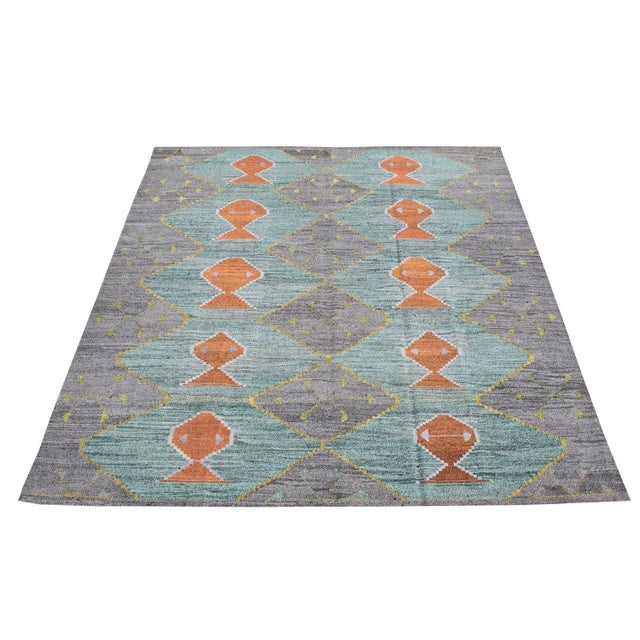 Turkish Flatwoven Kilim Rug - 12'3" X 9'1" For Sale - Image 4 of 4