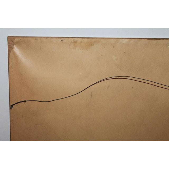 Pastel Signed and Dated 1929 Horse Head Profile Painting For Sale - Image 4 of 4