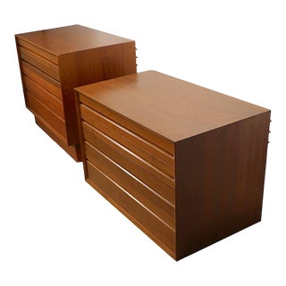 2 Cado Systems Wall Unit Chest of Drawer Cabinets by Poul Cadovius For Sale