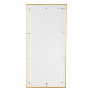 Mid-Century Modern Swedish Mirror with Segmented Border, 1960 For Sale