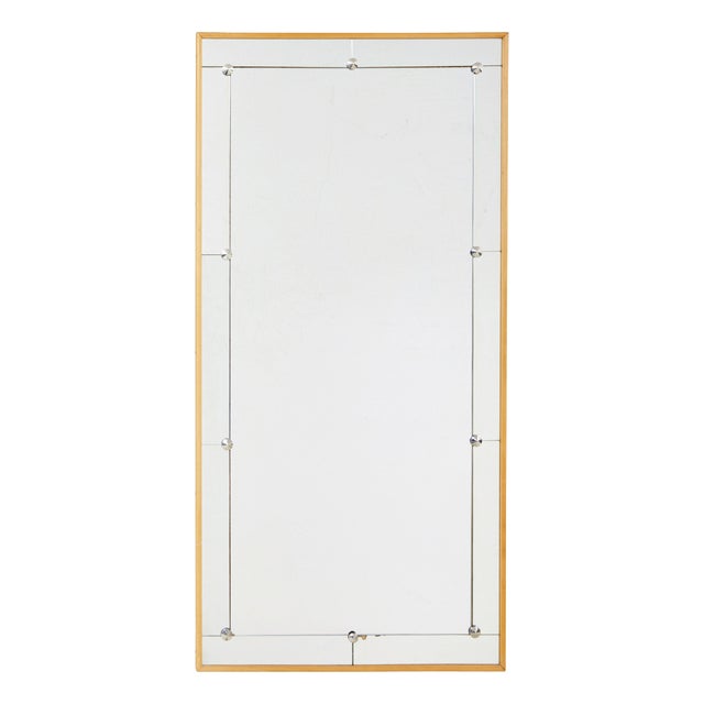 Mid-Century Modern Swedish Mirror with Segmented Border, 1960 For Sale