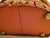 Mid-Century Modern Velvet Burnt Orange Round Sofa For Sale - Image 3 of 7