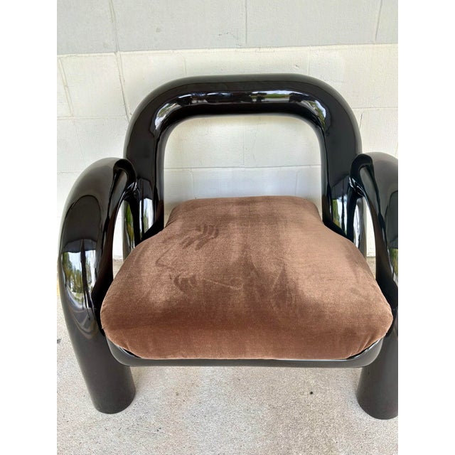 Wood Caracole Italian Modern Gelee Accent Chair For Sale - Image 7 of 8