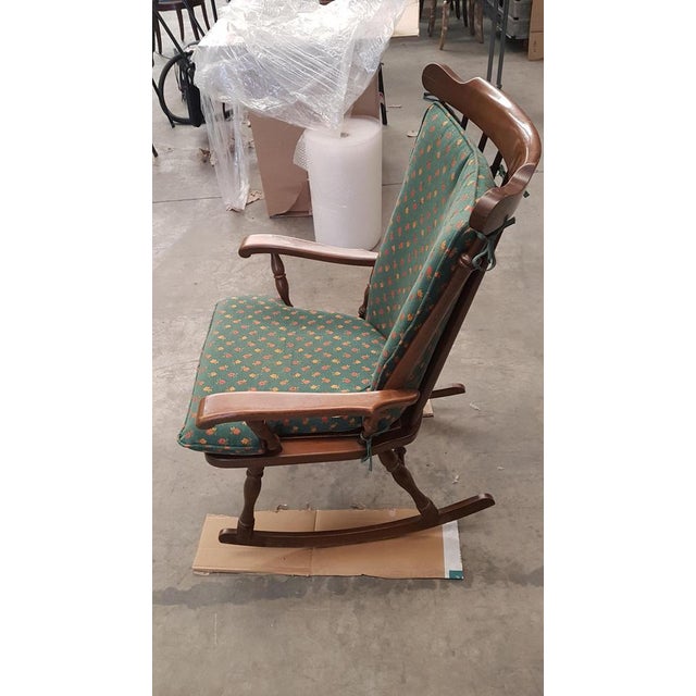1960s Spanish Rocking Chair in Oak For Sale - Image 5 of 15