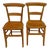 Early 20th Century Elm Wood Dining Chairs, 1890s, Set of 2 For Sale