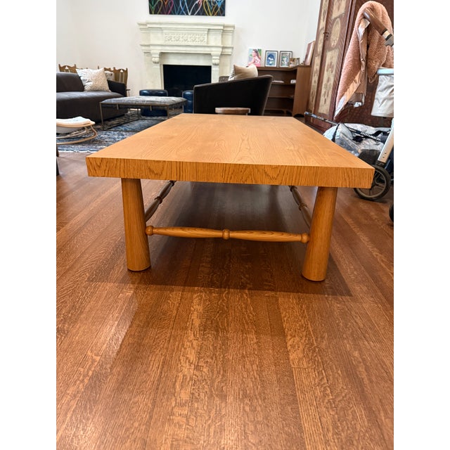 Custom Wood Coffee Table (Manufacturer Le Maé) For Sale - Image 4 of 5