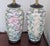 Vintage Ginger Jar Hand Painted Asian Porcelain With Peonies Design Table Lamp - a Pair For Sale - Image 4 of 7