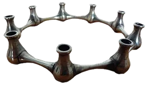 Silver-Plated Brass Candleholder by Jens Quistgaard, 1960s