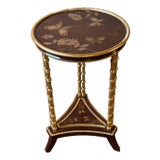 Bamboo Cigarette Table Attributed to Charles Pollock For Sale