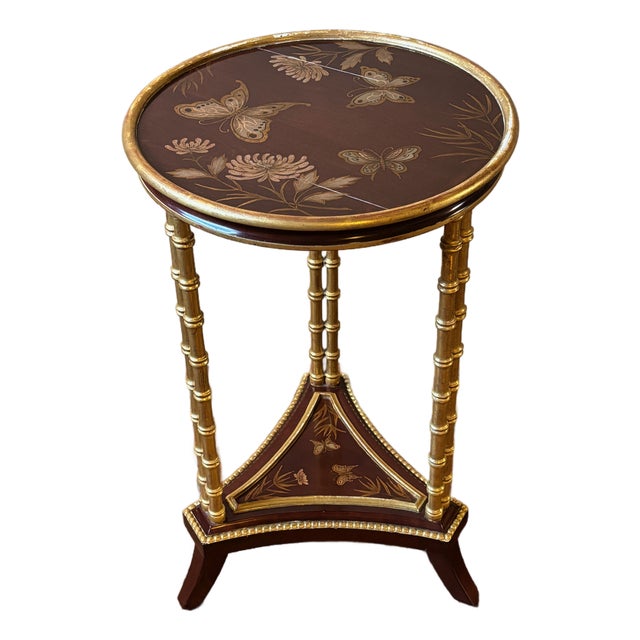 Bamboo Cigarette Table Attributed to Charles Pollock For Sale