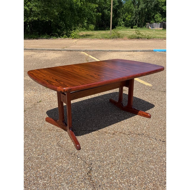 1960s Danish Rosewood Dining Table For Sale - Image 4 of 7