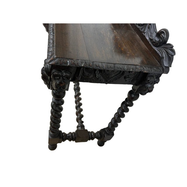 19th Century English Oak Console (Hall) Table For Sale - Image 12 of 13