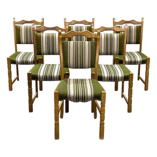 Set 6 1960s Danish Mid Century Modern Dining Chairs For Sale