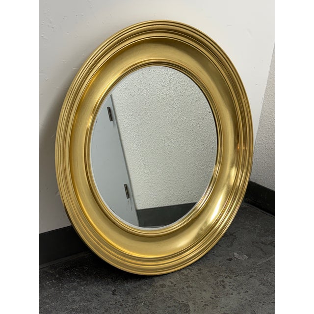 Transitional Roche Bobois Clara Gold Mirror, 40 Inches For Sale - Image 3 of 12