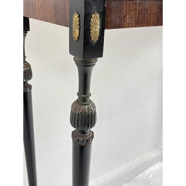 Italian Console Table in Brass and Bronze with Marble Top, 1950s For Sale - Image 10 of 18