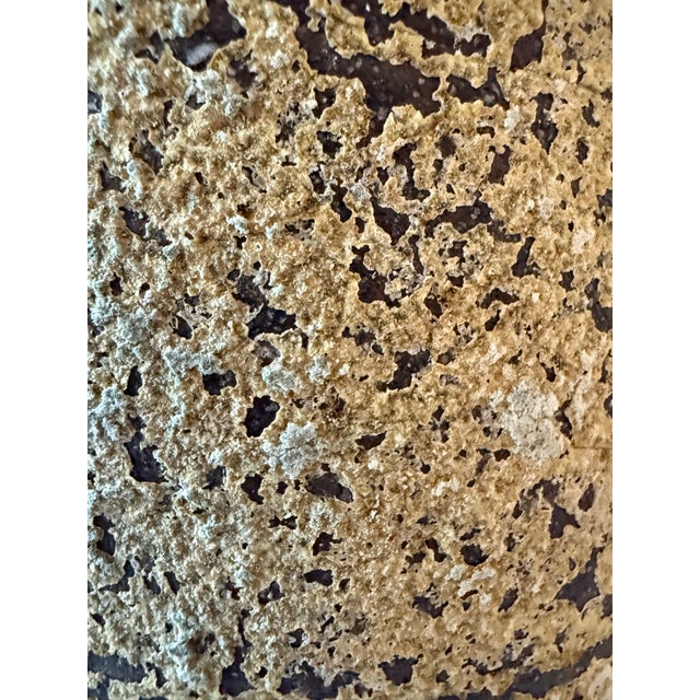 Vintage Mid Century Artisan Pottery Vase For Sale - Image 10 of 11