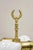 Vintage Regency Style Brass Candlestick Bouillotte Desk Table Lamp W/ Swans (A) For Sale In Philadelphia - Image 6 of 11
