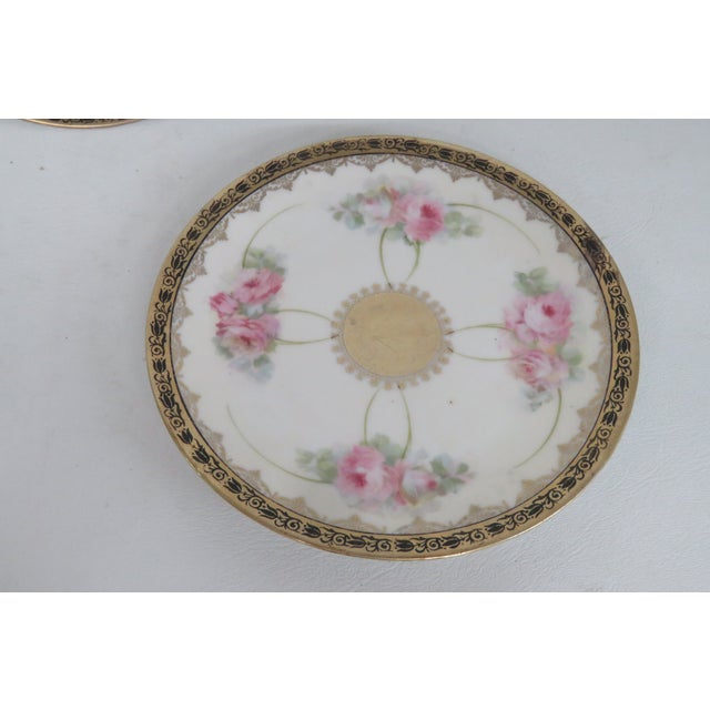Moschendorf Bavaria Porcelain 5 Pc Set Bread Butter Dessert Serving Plates 4500b For Sale - Image 4 of 13