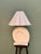 Postmodern Vintage Pink Plaster Sculptural Nautilus Shell Table Lamps, a Pair — Hollywood Regency, Rewired For Sale - Image 3 of 9