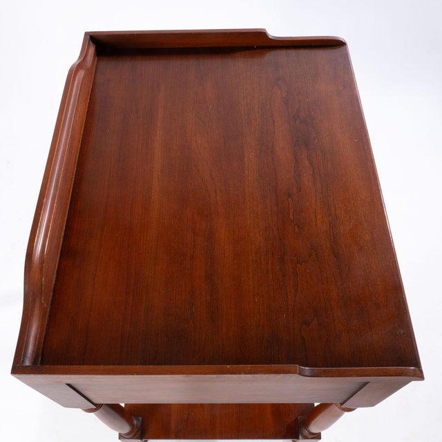 Mid 20th Century Pair of Henkel Harris Cherry Nightstands For Sale - Image 16 of 17