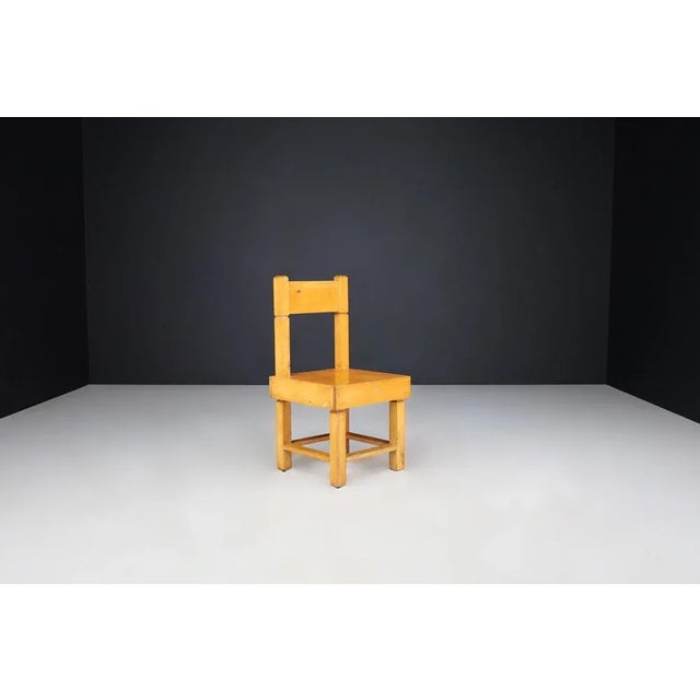 Mid-Century Beechwood Chairs, France, 1950s, Set of 4 For Sale - Image 8 of 10