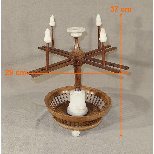 Small Wooden and Alabaster Woolen Reel For Sale - Image 13 of 17