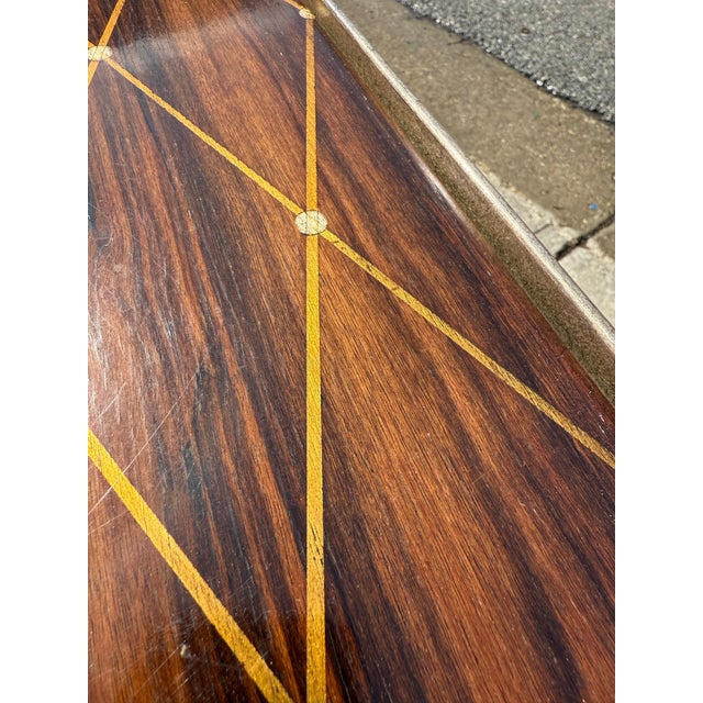 Brown Dessin Fournir Art Deco Rateau Coffee Table For Sale - Image 8 of 10