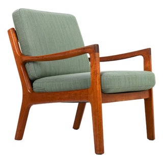 Senator Lounge Chair in Teak by Ole Wanscher for France and Son, 1960s For Sale