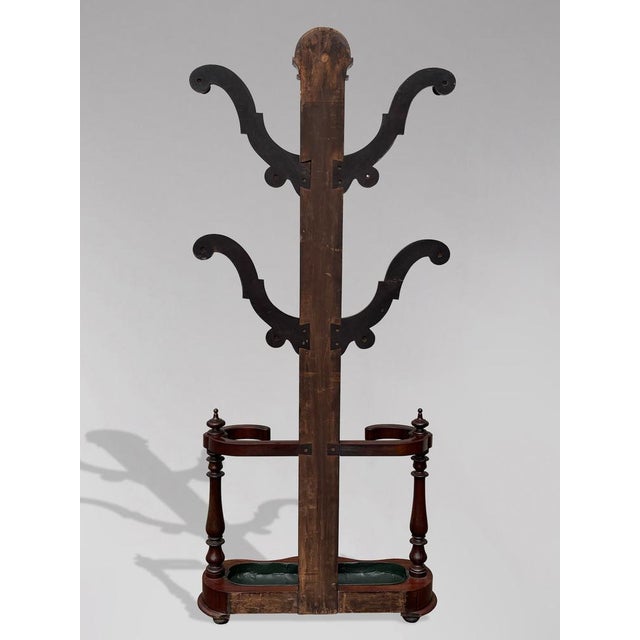 Late 19th Century Victorian Mahogany Hall Stand, 1870s For Sale - Image 5 of 12