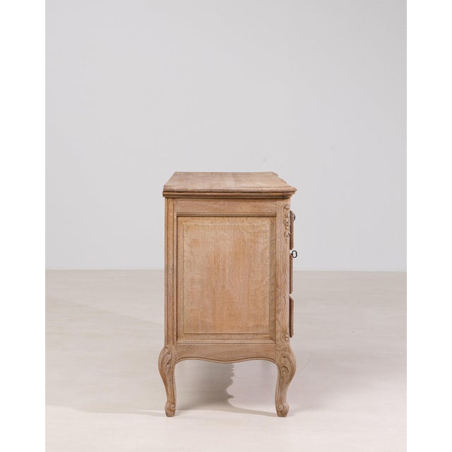 Mid 20th Century France Louis XV Antique White Wood Chests of Drawers For Sale In Greensboro - Image 6 of 11