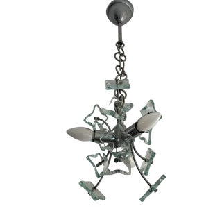 Glass Sputnik Chandelier from Fontana Arte, Italy, 1960s For Sale