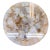 White Natural Quartz Semiprecious Stone Round Table For Sale In Seattle - Image 6 of 7