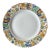 1960s Multi-Colored Floral Porcelain Dessert Plates With Gilt Edges - Set of 6 For Sale