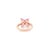 Pear Cut Pink Sapphire Diamond Floral Ring for Wedding Ring Size 5.5 For Sale - Image 10 of 12