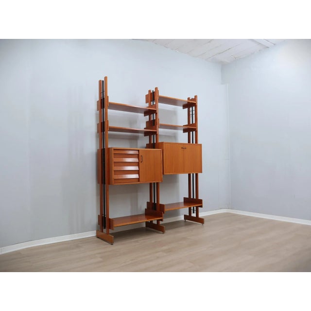 Mid-Century Modern Italian Teak Bookcase, 1960s For Sale - Image 15 of 15