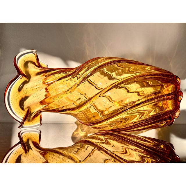 Amber Glass Vase from Legras & Cie, 1890s For Sale - Image 9 of 15