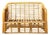 Vintage Stacked Rattan Loveseat For Sale