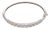 Vintage Diamond 14k White Gold Bangle For Sale